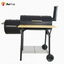 Outdoor Large Trolley Barrel Portable Charcoal BBQ Grill